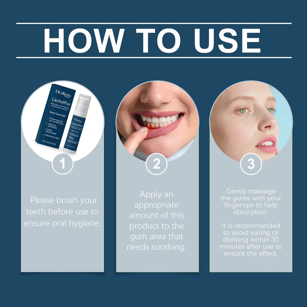 Tidesmit gum repair gel for sore gums, plaque removal, and professional teeth whitening care