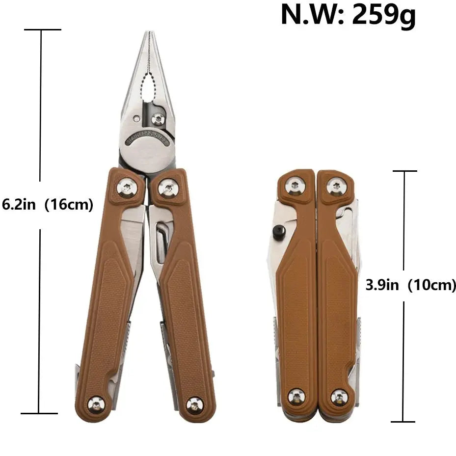 Daicamping DL7 Titanium G10 Stainless Handle Outdoor Camping Folding EDC Multi Tools Pliers Hand Tools Set Multi-tools Kit