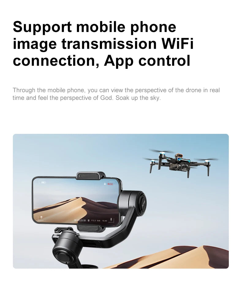4K RC Camera Drone - D13 Foldable GPS Quadcopter with Obstacle Avoidance Tidesmit