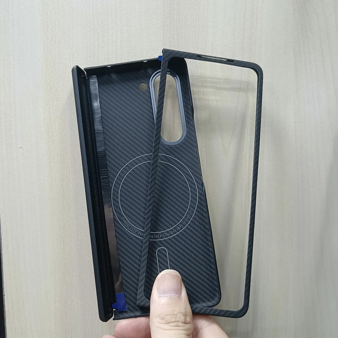 Samsung Galaxy Z Fold 6 Carbon Fiber Case - Slim Military-Grade Cover Tidesmit