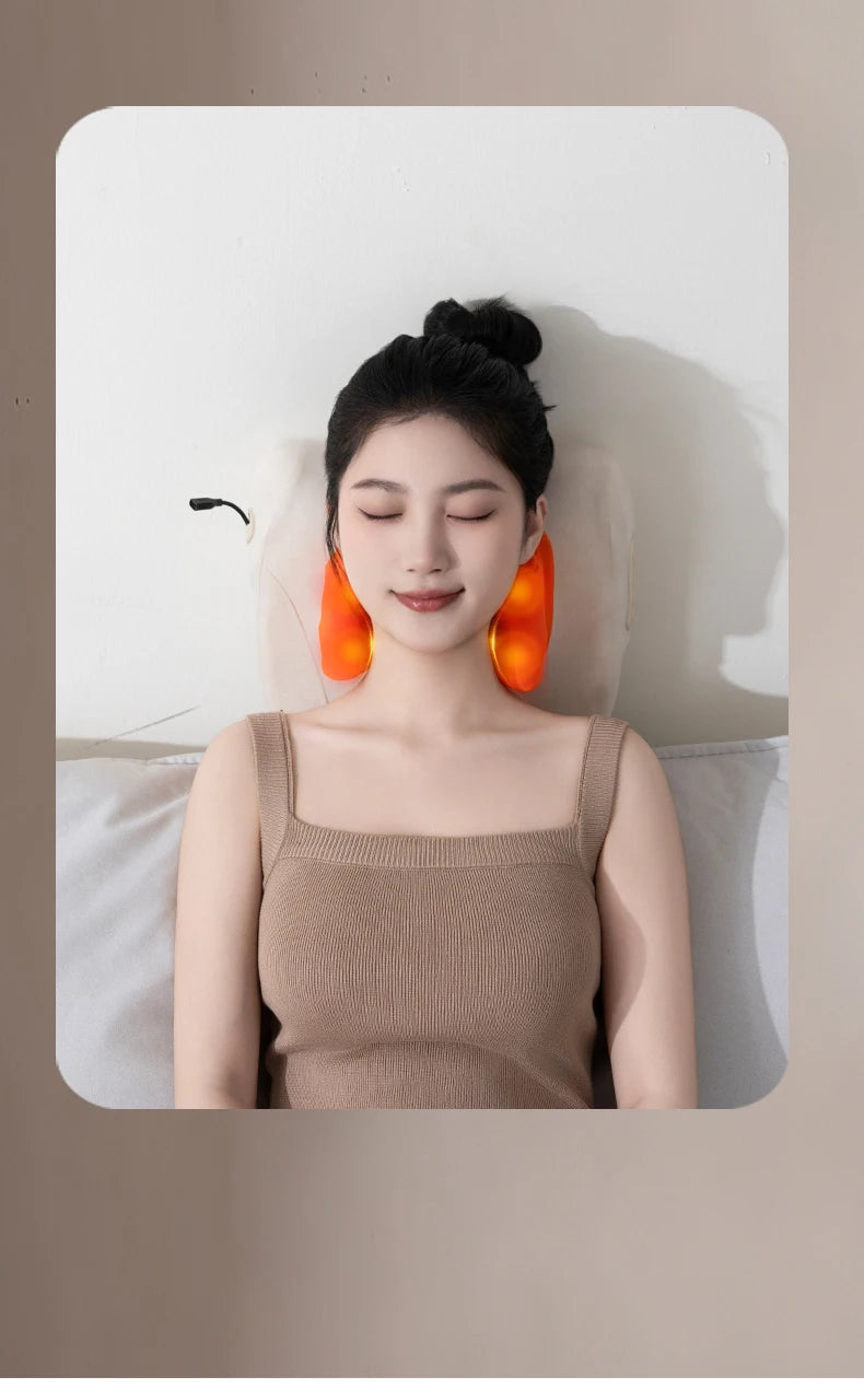 Electric Massager with Heat Therapy for Targeted Deep Tissue Muscle Relief Massage Cushion Tidesmit
