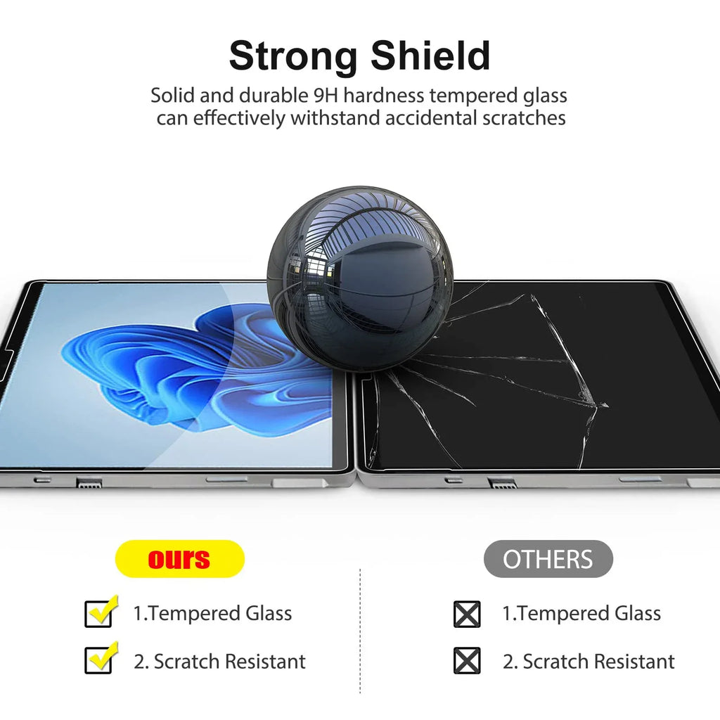Tempered Glass Screen Protector for Microsoft Surface Pro & Surface Go Tidesmit