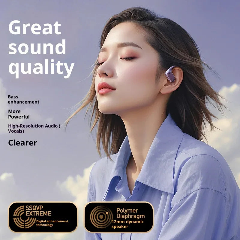 Wireless Ear Hook Headphones Bluetooth 5.4 Sport Tidesmit Tidesmit