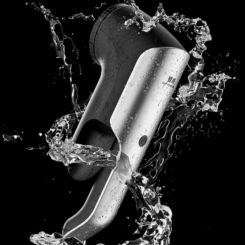 Tidesmit 45W commercial electric lint remover showing precision shaving head for professional garment maintenance