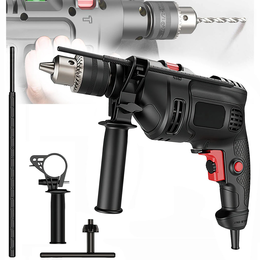 0-3000RPM Brushless Electric Screwdriver Drill 13mm Metal Keyless Chuck Wireless Drilling Machine Household Industrial Repair Tool