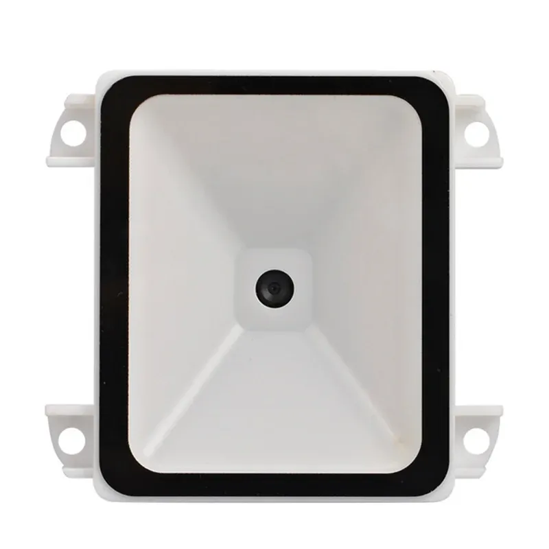 Embedded 2D barcode scanner module with black frame and square scan window