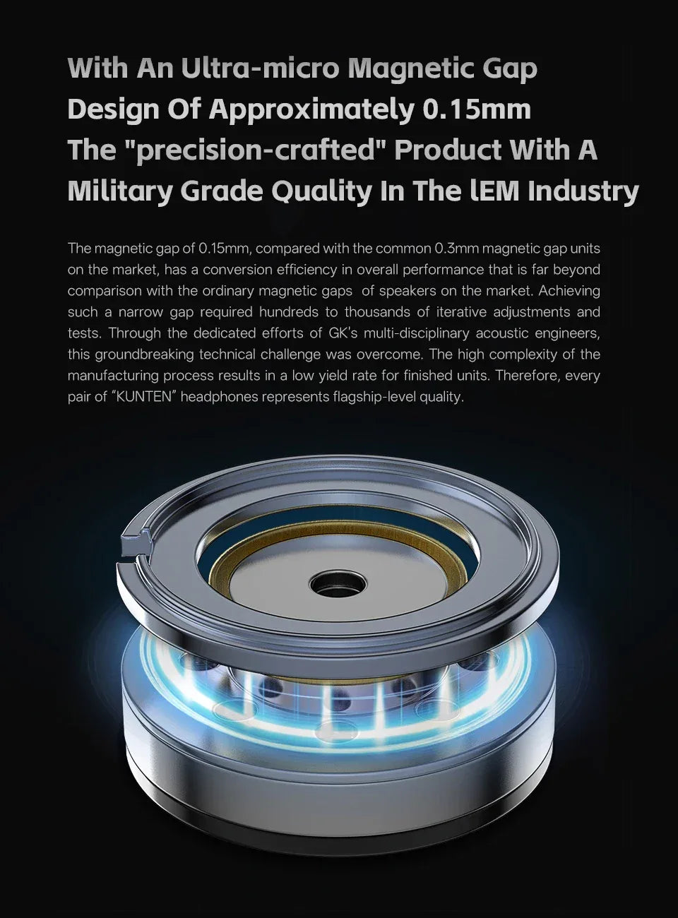 GK KUNTEN Dynamic Drive Headphones HIFI Heavy Bass Earbuds Sports Metal Headphones Detachable Headphones 2PIN KZ Zenith EDX Tidesmit