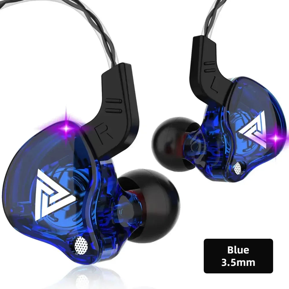 6 Dynamic Driver Wired In-Ear Headphones with Mic by Tidesmit blue 3.5mm China Mainland Tidesmit
