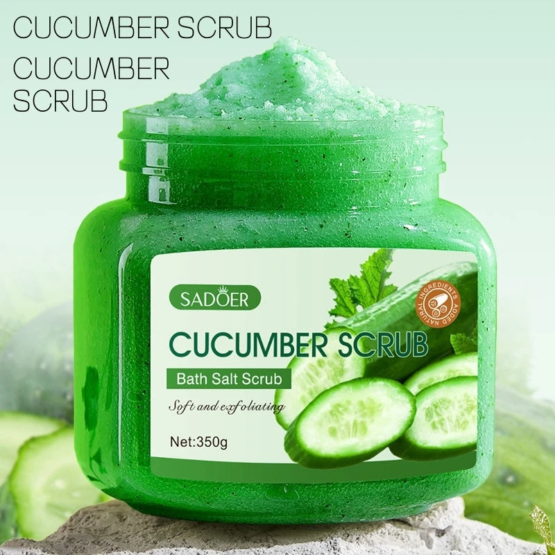 Cucumber Exfoliating Body Scrub – Natural Moisturizing Gel 350g Scrubs Treatments Tidesmit