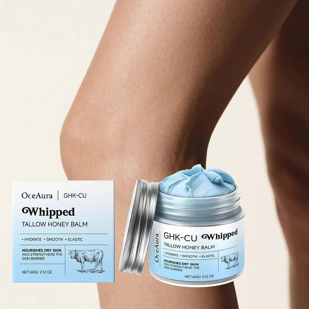 GHK-Cu Blue Tallow Honey Balm Cream, Deep Skin Repair & Barrier Protection, Perfect for Dry, Sensitive & Aging Skin Care