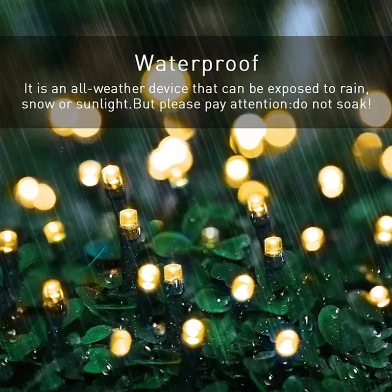 Outdoor Solar Powered Lighting LED Solar String Lights Courtyard Lights Waterproof Starry Fairy Lights For Festival Party