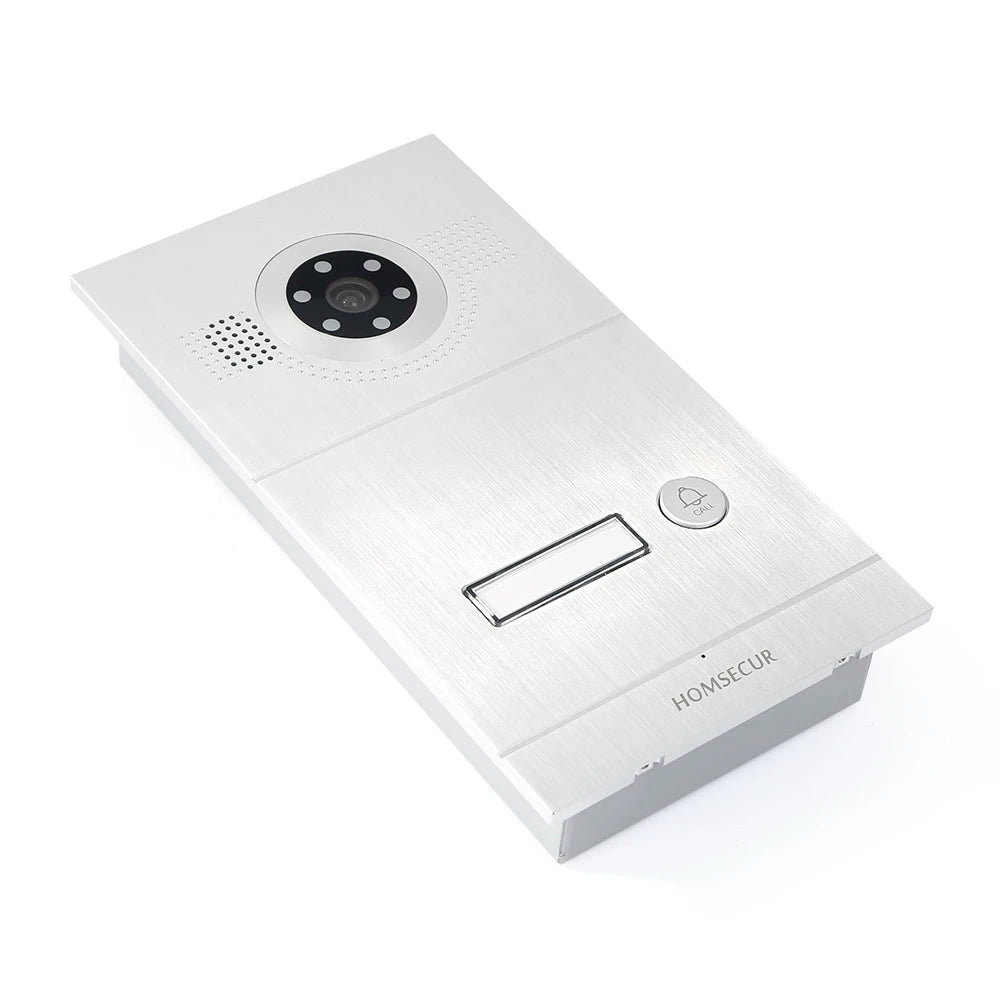 HOMSECUR PoE Powered Outdoor Doorbell Camera Rust-proof Aluminium Alloy BC121IP-1S Flush Mount For HDK IP Video Doorphone System