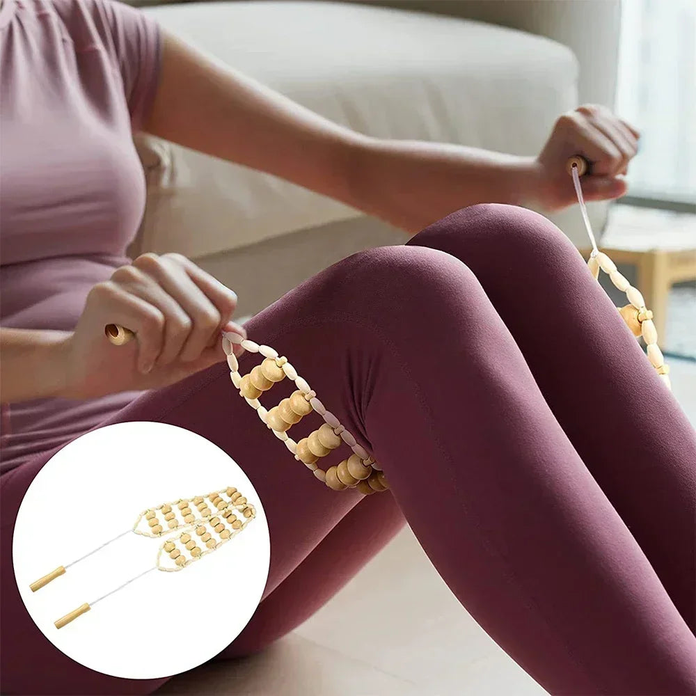 Wooden Lymphatic Drainage Massager Tool for Targeted Body Contouring Back Massage Instrument Tidesmit