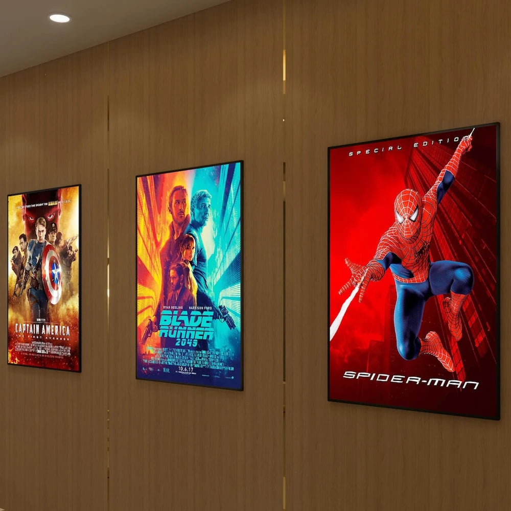 A1 A2 A3 A4 Ultra-thin Illustration LED Screen Poster Display Light Box Cafe Fast Food Menu Board Aluminum Frame Light Deco Lamp
