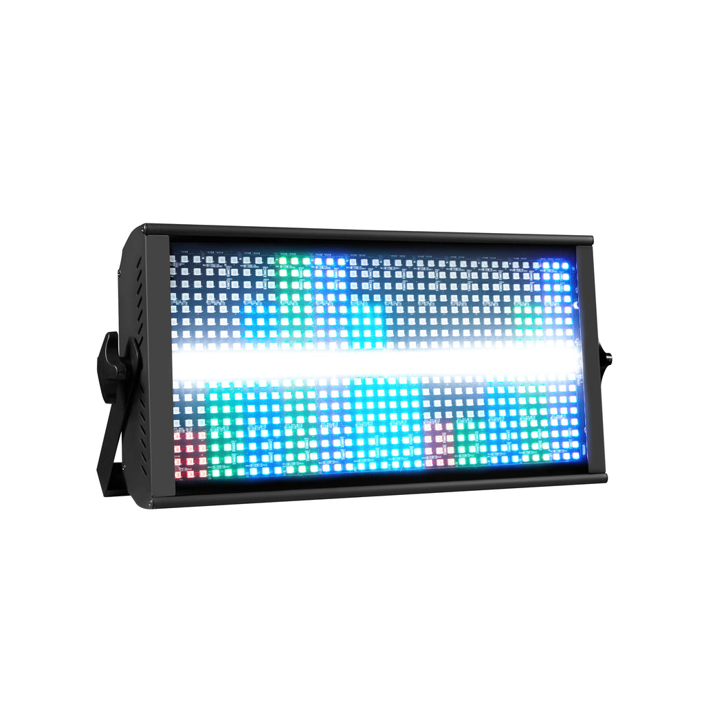 2PCS 250W RGBW LED 4in1 48 Partition Strobe Stage Light DMX512 Super Bright Wash Effect for KTV DJ Events Performances Lighting