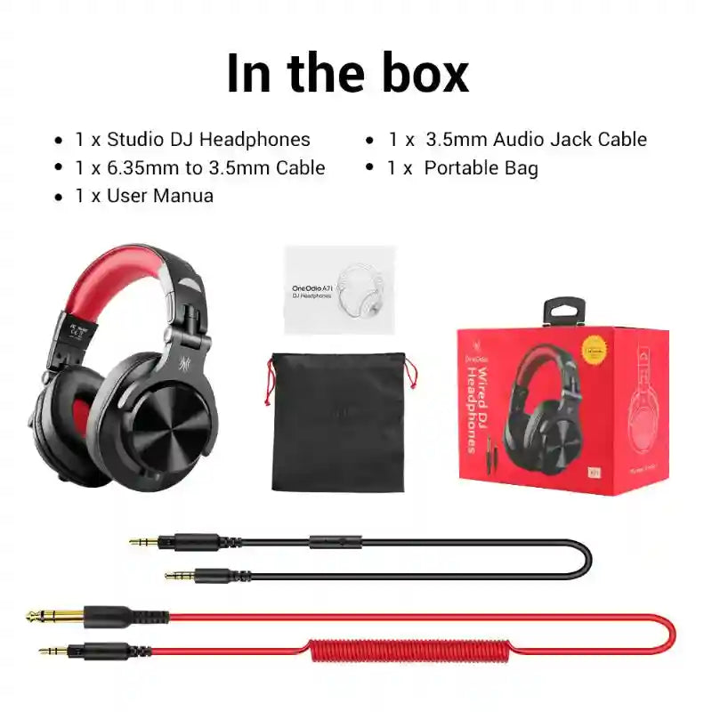 Wired Over-Ear Gaming Headset with High-Definition Microphone Red Tidesmit