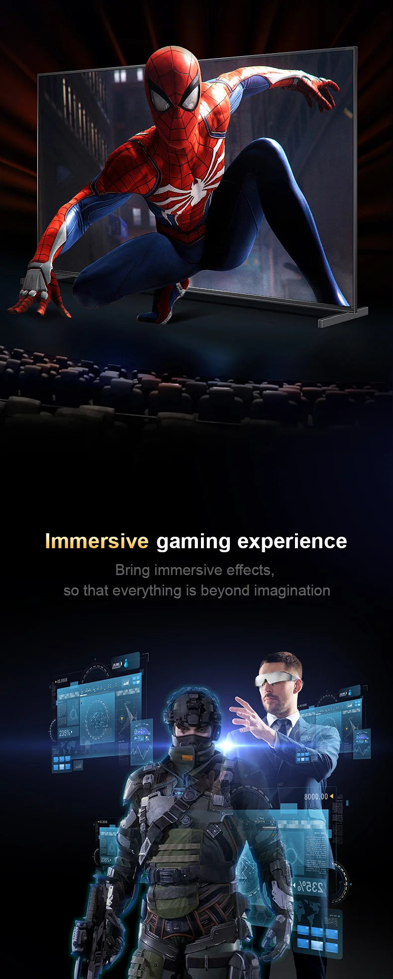 3D Android Smart Glasses VR Headset | 512GB OLED Spatial Display Tidesmit