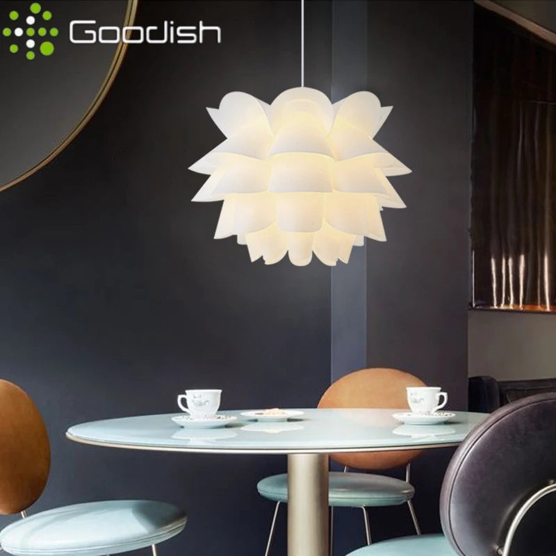 Lotus Ring Light LED Pendant Lamp for Minimalist Dining Rooms Tidesmit