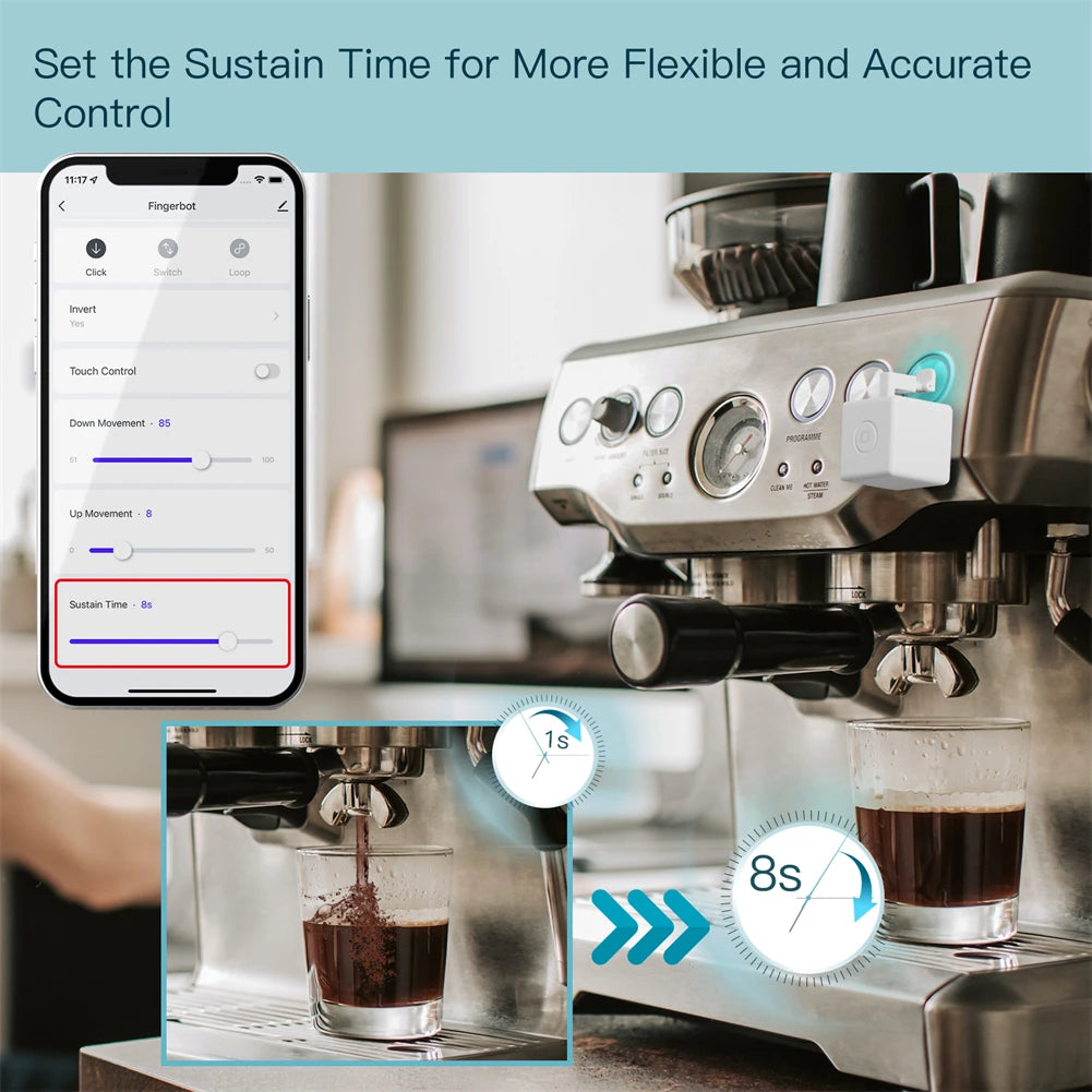 Smart Bluetooth Fingerbot Switch Pusher for App and Voice Control Tidesmit