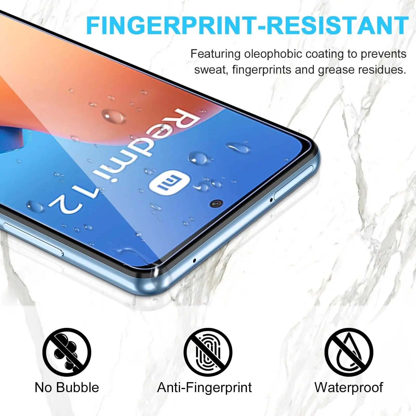 Redmi 12 Screen Protector: 9H Tempered Glass 4-Pack | Tidesmit Tidesmit