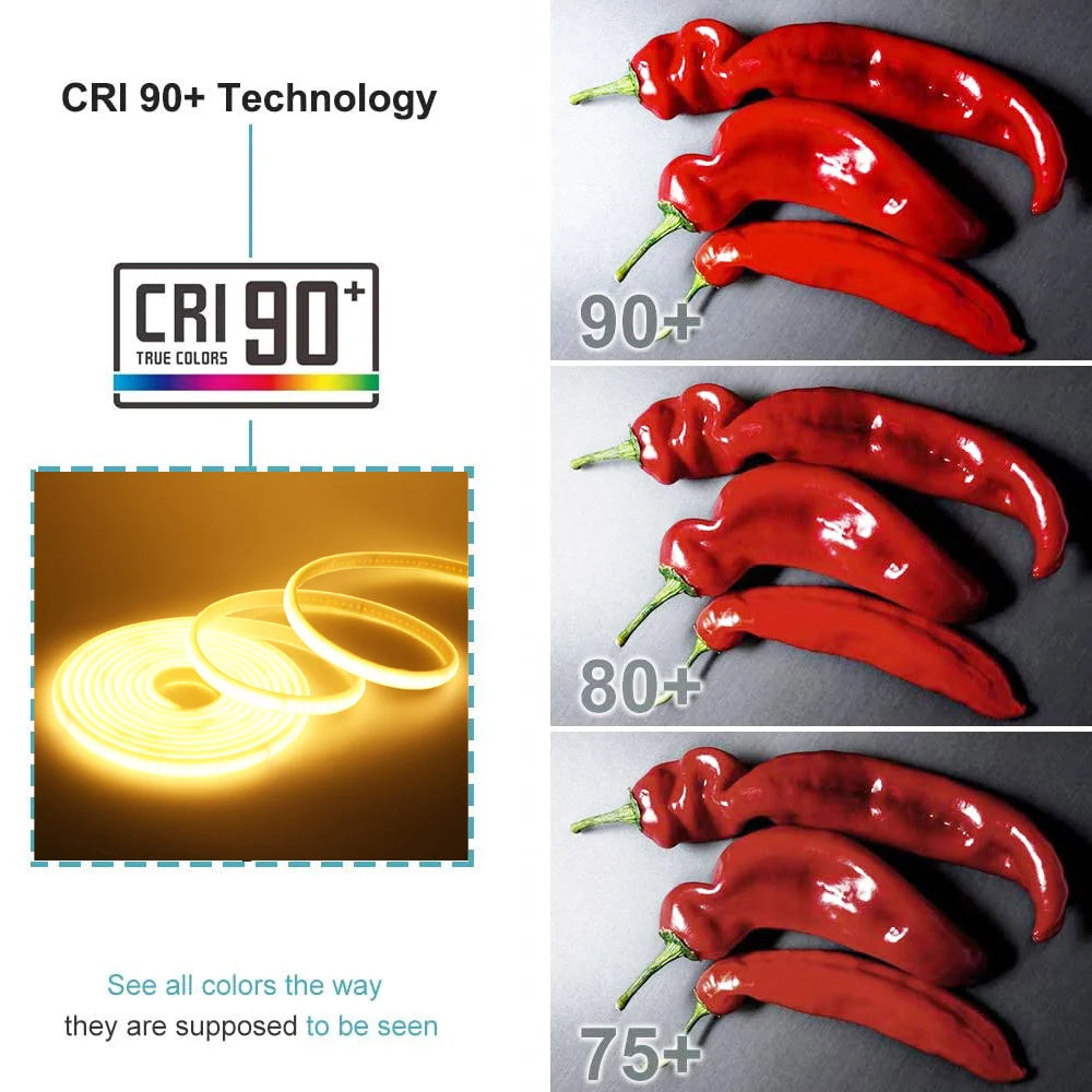 Wifi Bluetooth COB LED Neon Strip Light Wall Touch 23key Remote Control 220V Dimmer Power Kit 5m 10m 20m 0.5m 240LED/m Flex Lamp