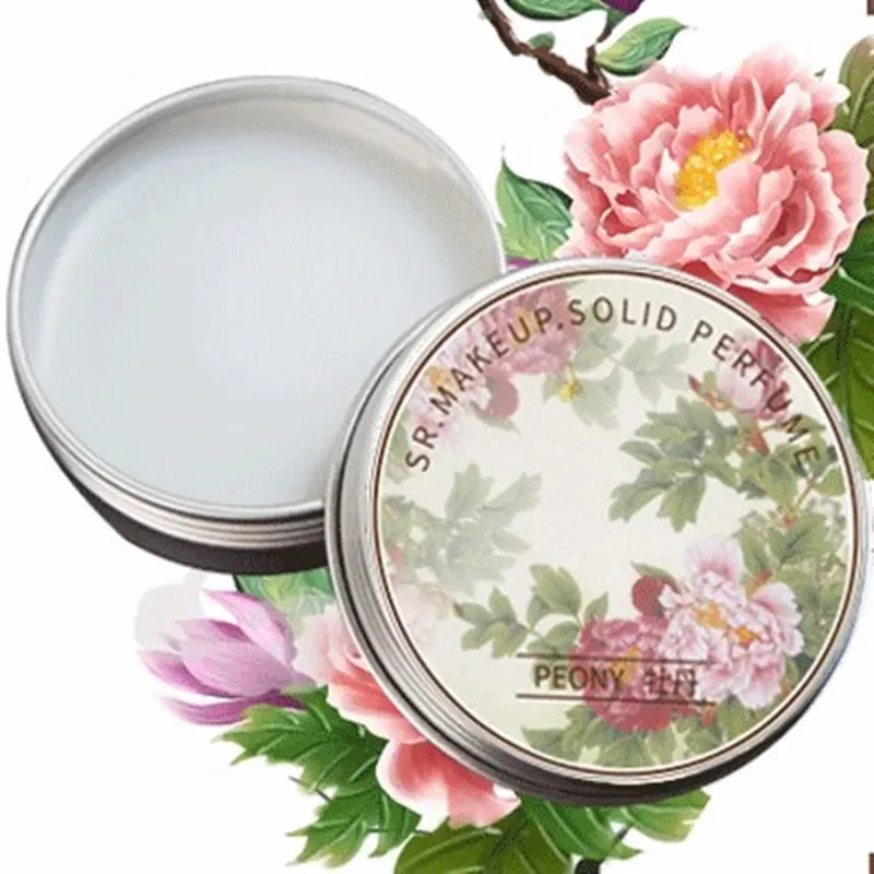 Tidesmit portable solid perfume balm for women featuring a long-lasting, fresh, and elegant floral body fragrance.