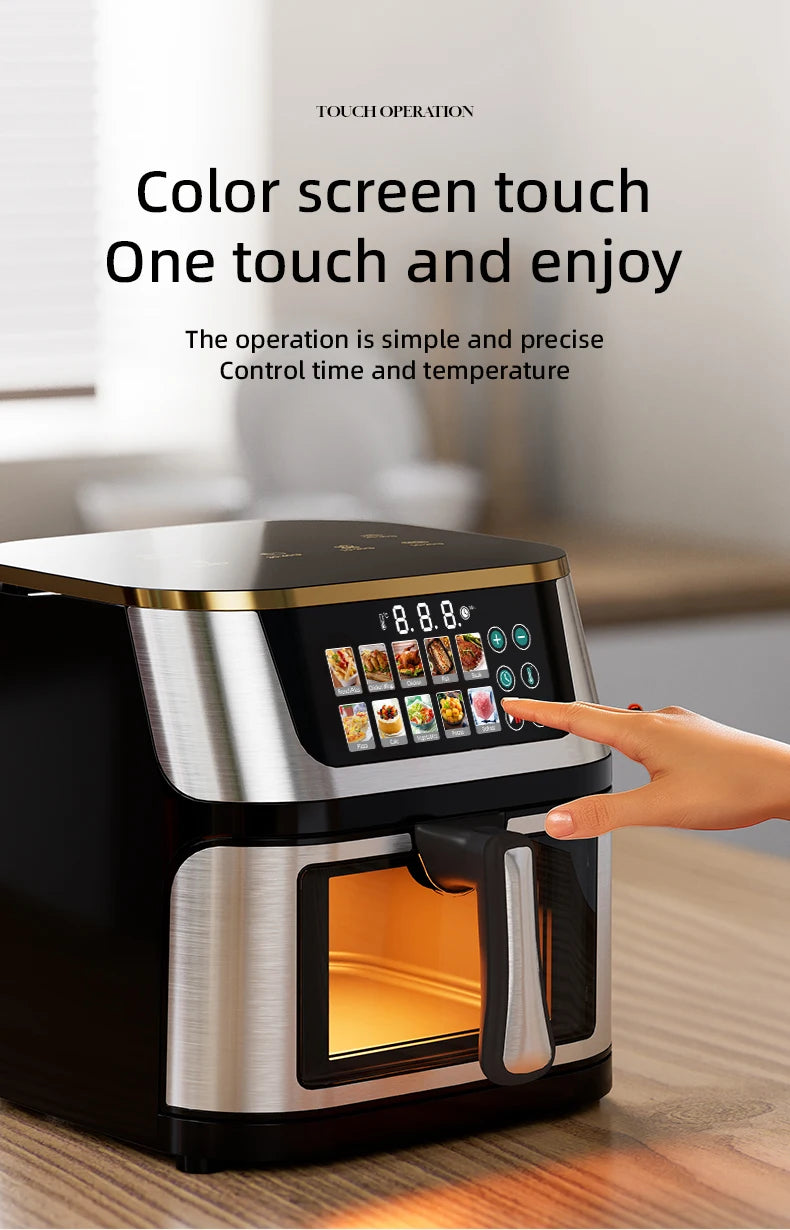 Professional 12L 15L Digital Air Fryer Oven Stainless Steel Smart Multi Functional Large Capacity Commercial No Oil 2025 New