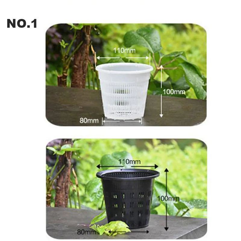 Mesh grow Pot Net Cup plastic Basket Orchid Plant Flowers Planting Nursery Pots Breathable Hydroponic Greenhouse Garden Tools