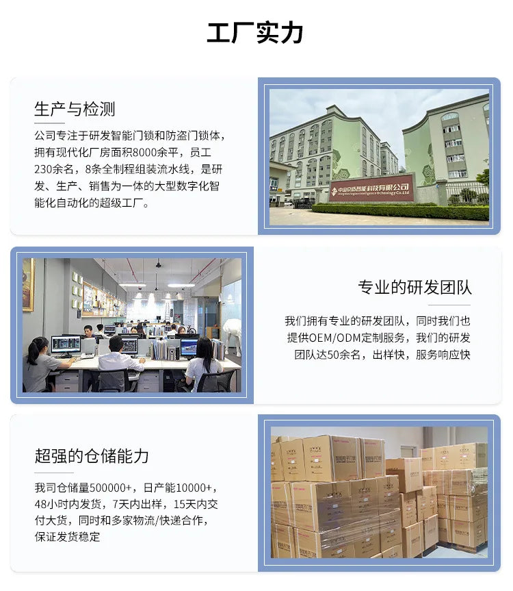 Smart lock with surveillance camera fingerprint facial recognition password door lock