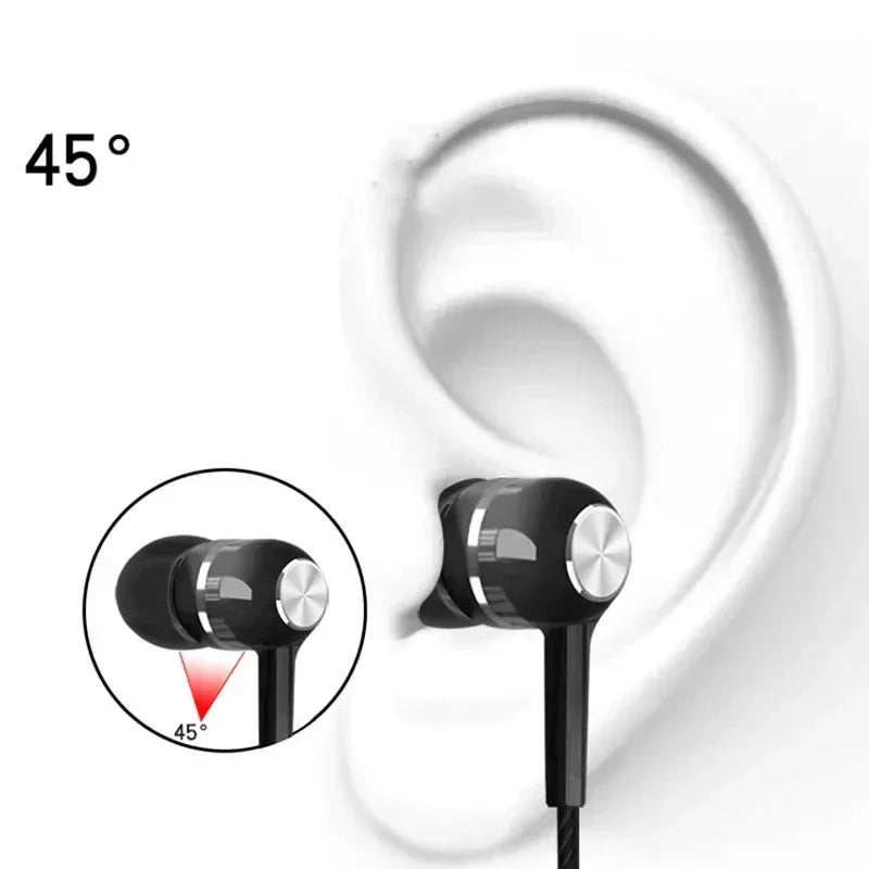 3.5mm Wired Headphones In Ear Headset Wired Earphones with Microphone Bass HiFi Stereo Earbuds Sports In-line Control For Phones Tidesmit