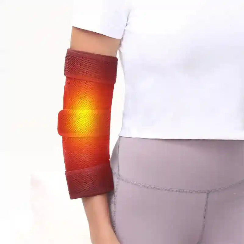 Heated Elbow Brace Wrap: Adjustable Compression Sleeve for Joint Relief Relaxation Treatment Tidesmit