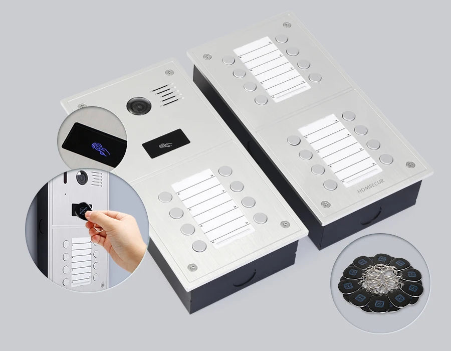 HOMSECUR Camera Doorbell  Outdoor Station BC151HD-24S For 24 Families HDK Series Video Door Phone Intercom