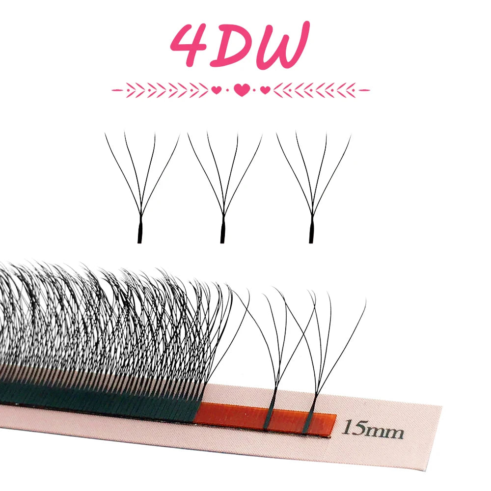 W Style Premade Volume Fans - Professional Faux Lashes by Tidesmit False Eyelashes Tidesmit