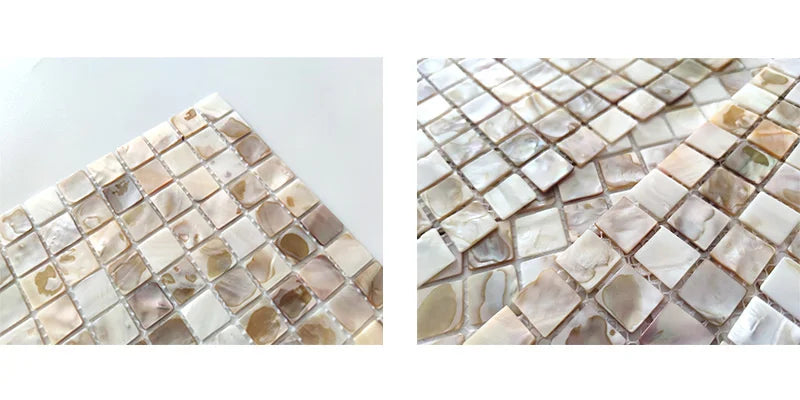 Pearl Shell Mosaic Peel And Stick Tiles Natural Self Adhesive Backsplash For Kitchen Bathroom Balcony Living Room For Couples
