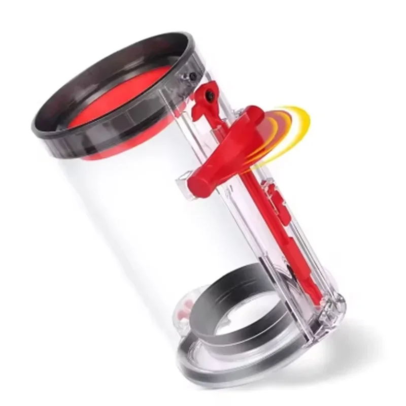 Tidesmit replacement dust bin for Dyson V11 and V15 vacuum cleaners showing internal canister compartment detail