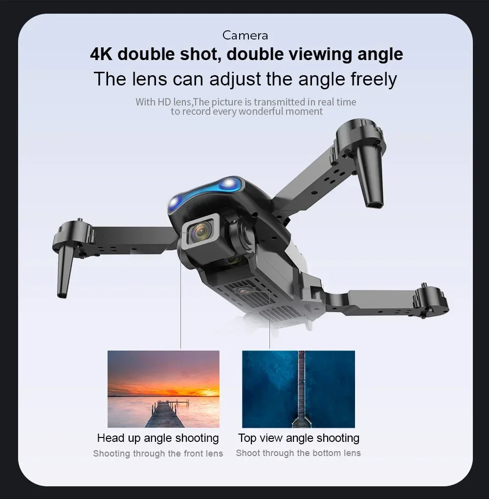 4K Camera Drone - Foldable RC Quadcopter with Obstacle Avoidance Tidesmit