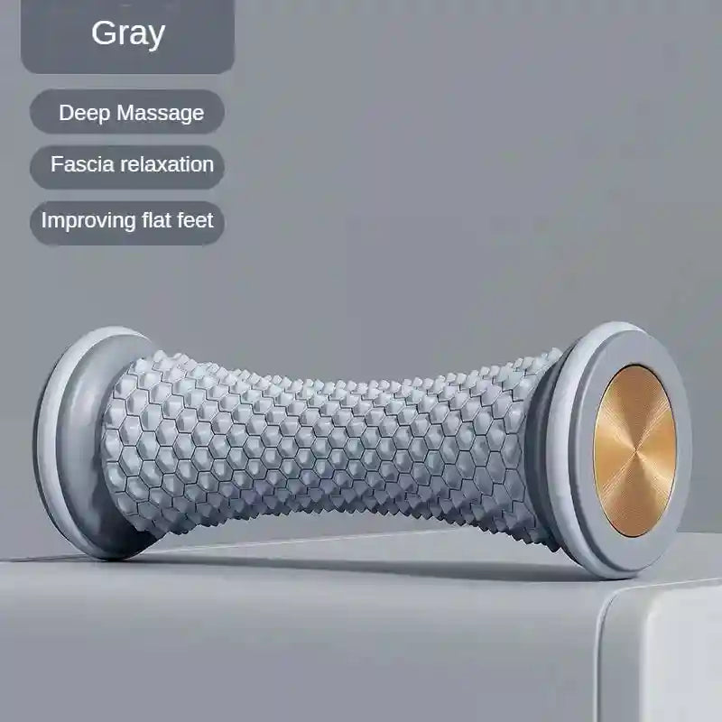 Foot Massage Roller for Plantar Fasciitis Therapy - Ergonomic Design Massage Roller Grey Tidesmit