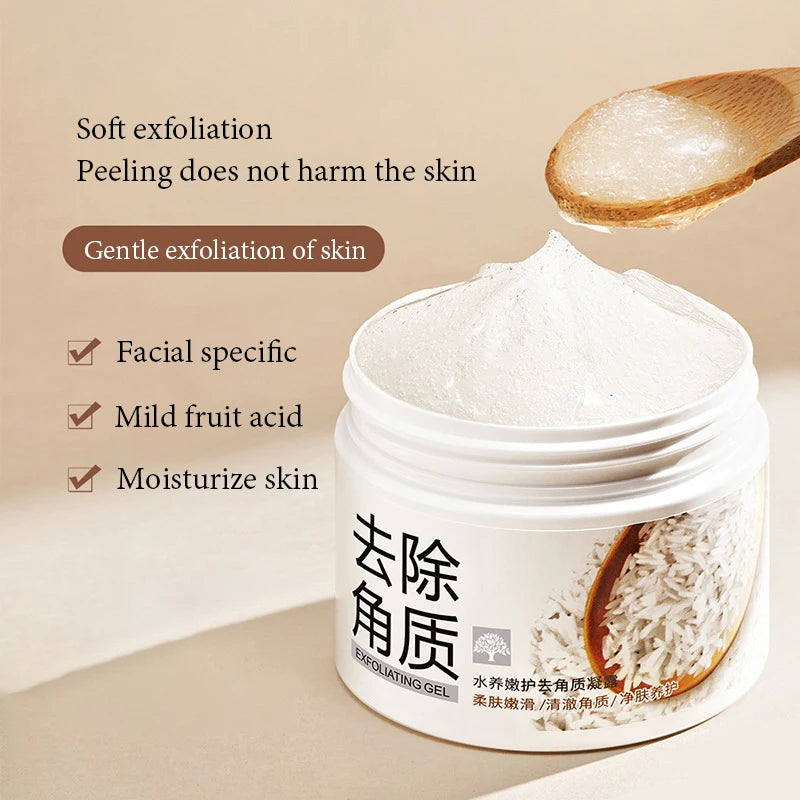 White Rice Exfoliating Gel - Gentle Brightening Facial Scrub | Tidesmit Scrubs Treatments Tidesmit