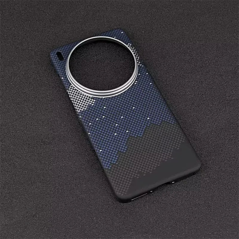 Vivo X200 Pro Carbon Fiber Case | Slim Shock-Absorbing Cover Milky Way Carbon Fiber Tidesmit