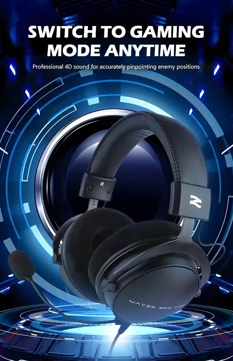 Wired Studio Headphones Over-Ear Monitor - Detachable Cable (W550x) Tidesmit