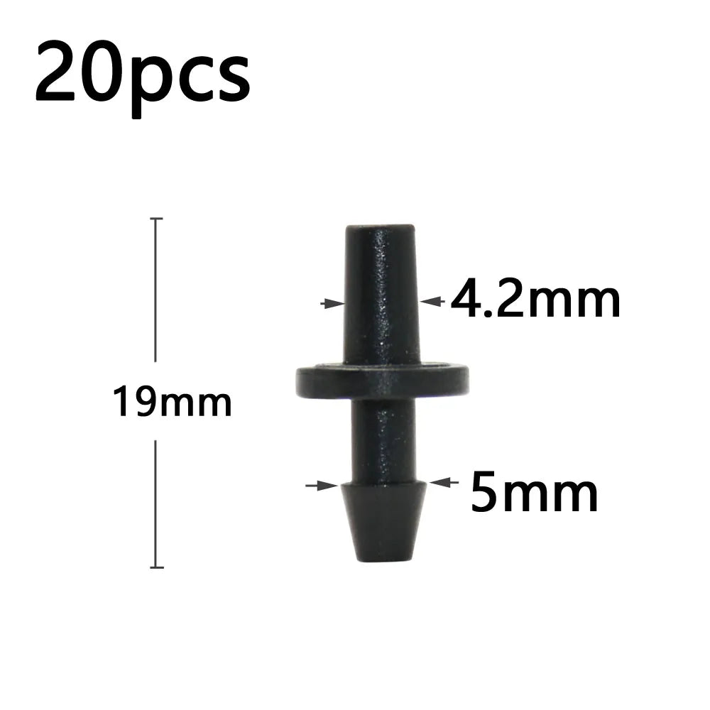 Garden Drip Irrigation Dropper 1/8" 2/4-Way Water Pipe Connector 4/7mm To 3/5mm Hose Bend Arrow Emitter Watering Dripper