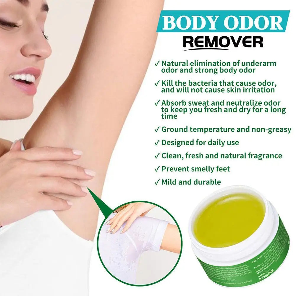 Tidesmit 10g Underarm Odor Eliminator Balm, a long-lasting moisturizing anti-sweat deodorant cream for body care.