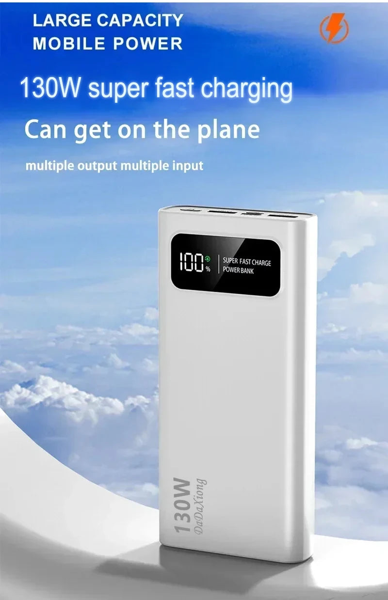 200000mAh Fast Charging Power Bank | 130W PD Portable Battery Tidesmit