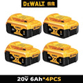 DeWALT 100% Original Battery 20V/60V 6Ah 9Ah MAX FlexVolt for DCB606 DCB205 DCB206 DCB209 DCB182 Power Tool with Charger