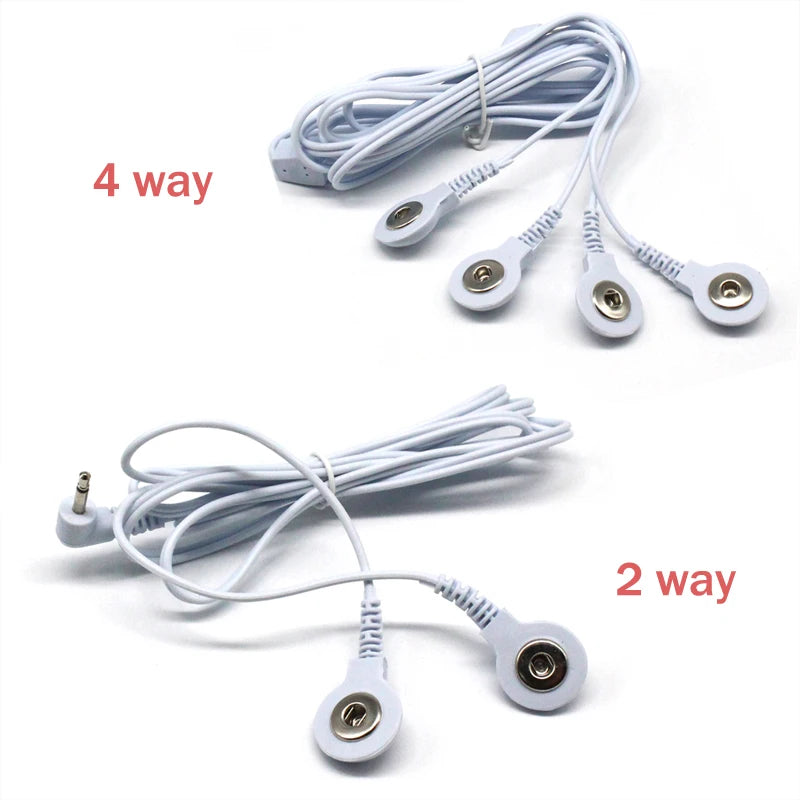 TENS Unit Lead Wire Replacement Cable for Electric Massagers Body Shaping Massage Equipment Tidesmit