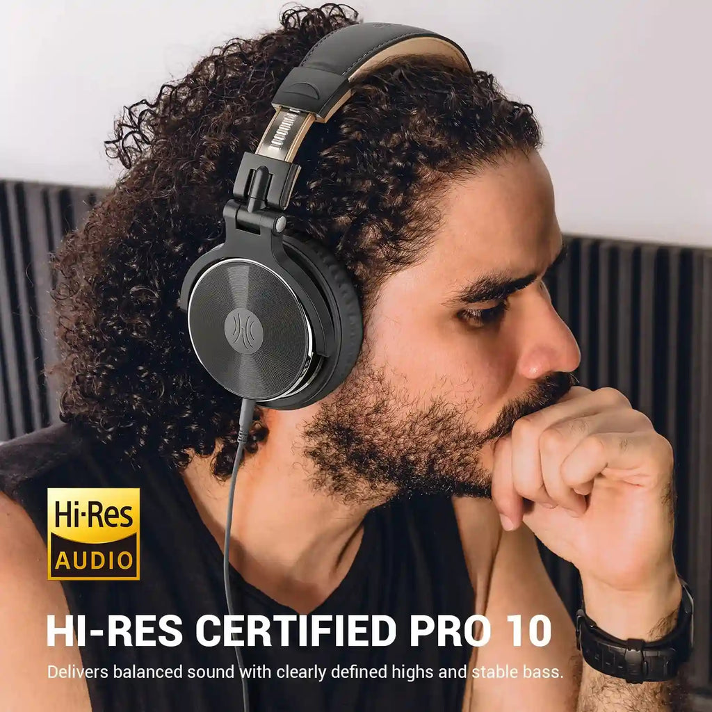 Wired Studio Headphones - Pro Over-Ear Monitoring Audio by OneOdio Tidesmit