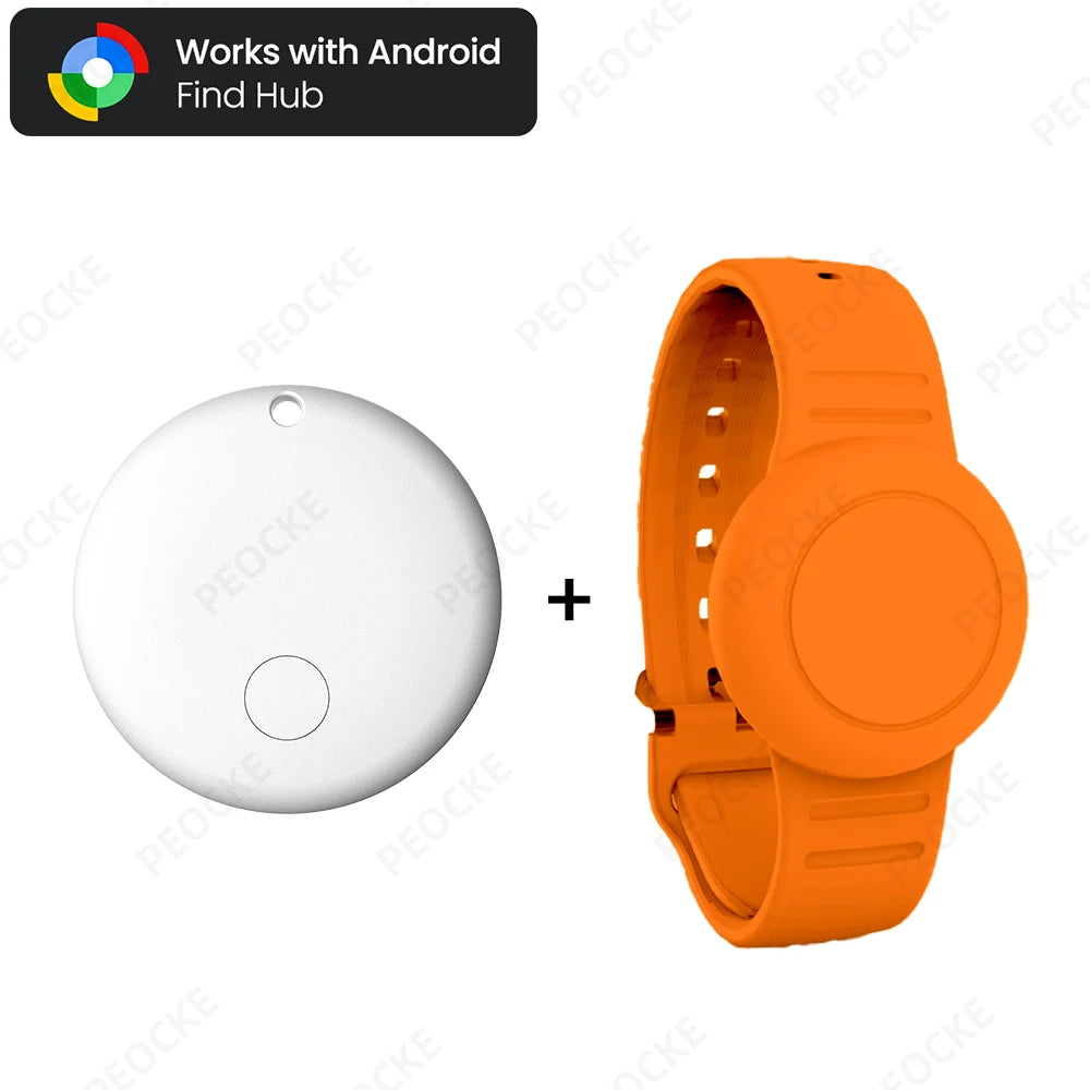 Waterproof Smart Tag Bracelet for Kids-Soft Silicone For Android Tracker Tag With Watch Band Case Cover, Lightweight GPS Tracker
