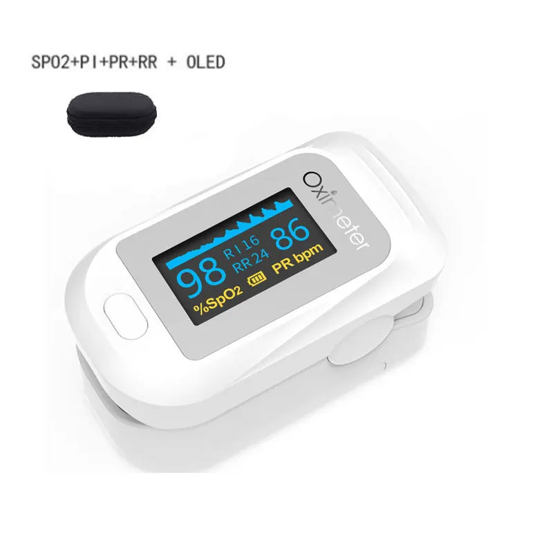 JianyouCare Finger Pulse Oled Oximeter Portable RR Blood Oxygen Saturation Meter Respiratory Rate Oximetro De Dedo Pulsioximetro