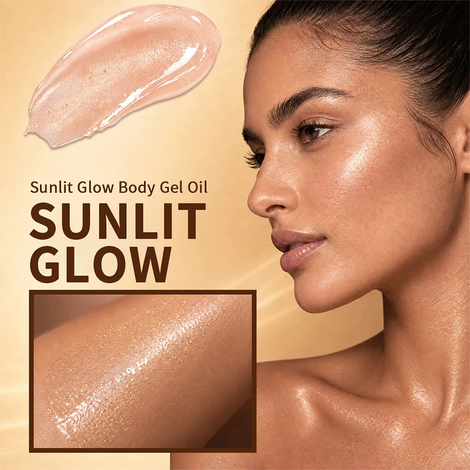 Vanilla Cocoa Vitamin B3 Body Gel Oil Ultra Hydrating Glow Skincare Nourish Soft Smooth Dry Skin Body Oil For All Skin Types