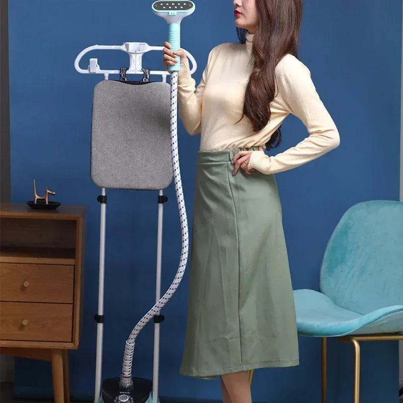Tidesmit vertical flat hanging electric steam iron features compact handheld design for efficient home fabric care